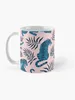 Mugs Asian Tigers And Tropical Leaves Coffee Mug Aesthetic Cups Espresso