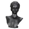 Boutique Bancone in resina nera Lady Figure Manichino Display Busto Stand Porta gioielli per orecchini pendenti con collana MX200810274t