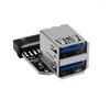 Cavi per computer Connettori S USB 3.0 Adattatore scheda madre femmina 19 Presa 20 pin a doppio splitter Anti-interferenza Goccia stabile Deli Otrbx