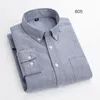 Camisas casuais masculinas moda algodão manga comprida para homens oxford listrado xadrez tops slim fit camisa formal branco preto roupas de escritório