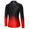 Men's Jackets Spring Gradient Slim Fit Suit Korean Style Youth Color Matching Casual Single Jacket Top Blazer