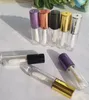 Depolama Şişeleri 1.2ml Boş Gül Altın Dudak Parlatıcı Tüp DIY Doldurma Plastik Zarif Sıvı Ruj Konteyneri Yuvarlak Mini Lipgloss Numune