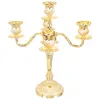 Candle Holders Candlestick Holder & Crystal Base For Pillar Tealight Stand Table Candlelight Dinner Supply Metal