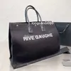 Ysaint River Gauche Tragetaschen Designer-Tasche Version Damen Universelle tragbare einfache One-Shoulder-große Kapazität Canvas Girl Fashion Top-Qualität Handtaschen