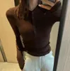 Tasarımcı Kadın Kırpılmış Üst Tişörtler Tank Pamuk Jersey Camis Kadın Seksi Tees Nakış Triko Sıradan Uzun Kolsuz Fanilersiz Yoga Top Yelek