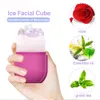 Masseur du visage Skin Care Beauty Lefting Con CON Tool Silicone Ice Cube Trays Globe Globe Boules de glace Masse-masseur Face Rouleau Réduire l'acné 231218