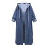 Women's Trench Coats Trendy Lady Coat Comfortable With Hat Windbreak Wear-resistant Ankle Length Winter