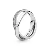 Moda luksusowe designerskie pierścionki ślubne Strzałka miłości Silver Square Diamentowy pierścień