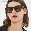 Lunettes de soleil Shauna Ins Popular Women Square Squone Sunglasses Retro Men teintés teintées UV400L231218