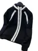 여성용 후드 스웨터 재킷 후드 후드 짧은 느슨한 버전 스 플라이 싱 니트 디자인 따뜻하고 편안한 2023 Winter 1204