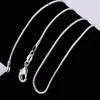 Collane con ciondolo Argento sterling 925 16/18/20/22/24/26/28/30 pollici 1-3mm Collana con catena a serpente per donna Uomo Moda Gioielli in argento Regali all'ingrossoL231218