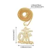 Colliers pendentifs Collier OTF glacé avec chaîne à maillons cubains pour hommes femmes rappeur bijoux accessoires 231216