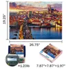 3D-пазлы MaxRenard Jigsaw Puzzle 1000 деталей для взрослых Чешский Пражский Град Экологически чистая бумага Рождественский подарок Игрушка 231218