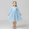 Girl's Dresses Thanksgiving Outfits For Girls Flower Wedding Party Princess Dress Fall Kids Girl Elegant Clothes Girls Ceremony Vestidos 3 6 8Y