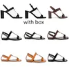 Luxury women shoes sandal flats cassandra Black calfskin leathers flip flop sandals slipper ankle strap summmer cool mens flat slippers with box ys06