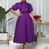 Casual Dresses Plus Size Women's Clothing Bow Swing Banquet Dress Women Large