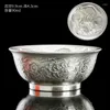 Cups Saucers 2024 Chinese Draon Year Tea Cup Gift Ceramic Silver Plating Dragon Stor master värt att samla in