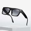 Большие квадратные солнцезащитные очки для мужчин, винтажные солнцезащитные очки с плоским верхом, модные женские солнцезащитные очки, люксовый дизайнерский бренд Tom Eyewear 230920