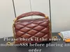 12A All-New Mirror Quality Designer 23cm Go 14 sacs Luxury MM Teist Handbags Womens Lambal à volet en peau de lambré