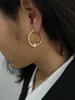 Hoop Earrings Peri'sbox Vintage Stylish Matte Gold Silver Plated Crescent Moon Huggie For Women Fashion Retro Jewelry Gifts