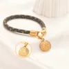 Mode Designer Armband Leder Armband Für Herren Frauen Marke Luxus Gold Armbänder Schmuck Frau Zubehör Geschenke