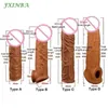 Stimulators Volwassen Massager Fxinba Realistische Siliconen Penis Extender Sleeve Vertraging Ejaculatie Herbruikbare Speeltjes voor Mannen Cock (privacy Box)