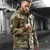 Taktiska jackor Men's US Autumn and Winter Pilot Coat Army Casual Tactica Hoodie Militärfältjacka Windbreaker Waterproof Jacketsl231218