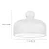 Dinnerware Sets Dome Cover Cake Glass Display Dessert Serving Stand Covers Tent Plate Cheese Clear Lid Protector Mini Case Bell Cloche