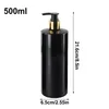 Liquid Soap Dispenser 3PCS 500ml PET Empty Refillable Shampoo Lotion Bottles With Pump Dispensers Travel Portable Plastic Bottle