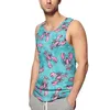 Men's Tank Tops Lobsters Top Man's Colorful Animal Beach Design Training Sportswear Oversized Sleeveless Shirts