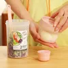 Scatole per il pranzo Colazione Farina d'avena Cereali Noci Yogurt Tazza per insalata Contenitore con guarnizione Set con forchetta Coperchio per tazza per salsa Bento Tuppers Ciotola conica per alimenti Scatola per il pranzo 231218