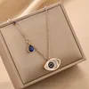 Pendentif Colliers Mode Coréenne Devil's Eye Collier Femme Senior Version Titane Acier Clavicule Chaîne Femmes Bijoux Cou Accessoires