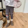 Pantalon hiver bébé fille polaire Leggings coton enfant en bas âge dessin animé imprimé pantalons décontractés enfants filles Plus velours épais chaud