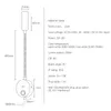 トキリゴールデンウォールランプベッドルームUSB充電器タッチオン/オフ/オフ/調光器スポットライトスコンシーベッドヘッドボードグースネックリーディングライトホーム装飾インテリア照明