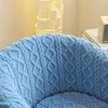 Stol täcker blå varm tjockare klubb soffa täcker jacquard godisfärger 1 sits soffa för soffor vardagsrum bar möbler