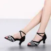 Dress Shoes Professional Latin Dance for Women High Heel Summer Ballroom Red Woman Big Size 33-42 Comfortable