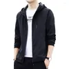남성용 재킷 스프링과 가을 야외 스포츠 슬림 핏 패션 브랜드 청소년 재킷 후드 캐주얼 K370