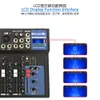 Microphones Gaxuf7/f7 USB Microphone numérique Console de mixage sonore Karaoké professionnel Amplificateur de mixage audio avec Blueteeth