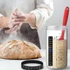 Bar Tools Sourdough Starter Jar Kit 730ml Heat Resistant Container with Scale Thermometer Reusable Glass Fermenters Jars 231218