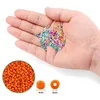 Kit de perles de rocaille colorées de 2 mm, petites perles de verre, ensemble de perles en acrylique avec boîte de rangement pour la fabrication de bijoux, collier, bracelet, bricolage