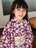 Vêtements ethniques 2023 National Flower Print Japonais Kimono Yukata Costume de performance vintage pour enfants Traditionnel