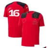 Apparel Motorcycle Apparel 2023 Den mest nya produkten Forma One Red Team Clothing Racing Suit Lapel Shirt Clothes Work Kort ärm Tshirt