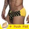 Maillots de bain pour hommes 2023Tous les hommes Slip avec Push Pad Maillot de bain sexy Maillot de bain imperméable pour short de bain éviter l'embarras