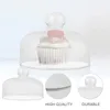 Dinnerware Sets Dome Cover Cake Glass Display Dessert Serving Stand Covers Tent Plate Cheese Clear Lid Protector Mini Case Bell Cloche