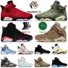 2024 Модные мужские и женские баскетбольные кроссовки Jumpman 6 6s Traviss Scotts Reverse Oreo Aqua Toro Electric Green Black Infrared Brown Kelp Jorden Кроссовки Размер 47