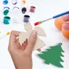 Yeni Noel Oyuncak Malzemeleri 10 PCS Noel Ağacı Ahşap Toplar Dekorasyonlar Yuvarlak Diy Craft Baubles Etiketler Ev Yeni Yıl Etkinlik Festivali için Süslemeler Asılı