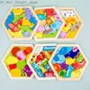 Tri Nesting Stacking Toys Montessori Jouets en bois pour bébés Garçon Fille Jeux de développement de bébé Puzzle en bois Enfants Jouet d'apprentissage éducatif Cadeau de Noël Q231218