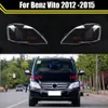 Farol do carro capa lente escudo de vidro frente farol abajur transparente lâmpada de luz para mercedes-benz vito 2012 2013 2014 2015