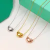 Kadınlar için Kolye Mücevher Bilezikler Tasarımcı Moda Lüks Mücevherat Özel Zincir Kalp Aşk Kolye Kolyeleri Hediyeler Tiffanier W6G3#