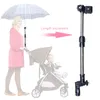 Stroller Parts Adjustable Baby Riding Accessories Threaded Aluminum Alloy Detachable Rainy Umbrella Holder Durable Outdoor Bicycle